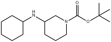 1-BOC-3-CYCLOHEXYLAMINO-PIPERIDINE Structural