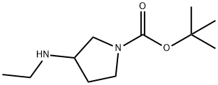 3-ETHYLAMINO-PYRROLIDINE-1-CARBOXYLIC ACID TERT-BUTYL ESTER Structural