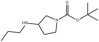 3-PROPYLAMINO-PYRROLIDINE-1-CARBOXYLIC ACID TERT-BUTYL ESTER Structural