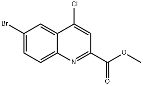 6-BROMO-4-CHLORO-QUINOLINE-2-CARBOXYLIC ACID METHYL ESTER Structural