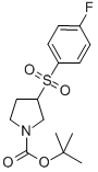 3-(4-fluoro-benzenesulfonyl)-pyrrolidine-1-carboxylic aid tert-butyl ester