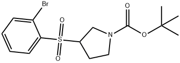 3-(2-BROMO-BENZENESULFONYL)-PYRROLIDINE-1-CARBOXYLIC ACID TERT-BUTYL ESTER Structural