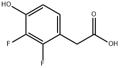 (2,3-Difluoro-4-hydroxy-phenyl)-acetic acid Structural