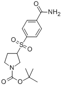 3-(4-CARBAMOYL-BENZENESULFONYL)-PYRROLIDINE-1-CARBOXYLIC ACID TERT-BUTYL ESTER Structural