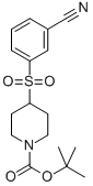 4-(3-CYANO-BENZENESULFONYL)-PIPERIDINE-1-CARBOXYLIC ACID TERT-BUTYL ESTER Structural