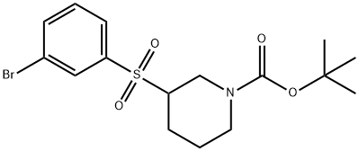 3-(3-BROMO-BENZENESULFONYL)-PIPERIDINE-1-CARBOXYLIC ACID TERT-BUTYL ESTER