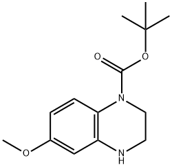 6-METHOXY-3,4-DIHYDRO-2H-QUINOXALINE-1-CARBOXYLIC ACID TERT-BUTYL ESTER Structural