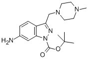 6-AMINO-3-(4-METHYL-PIPERAZIN-1-YLMETHYL)-INDAZOLE-1-CARBOXYLIC ACID TERT-BUTYL ESTER