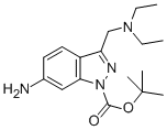 6-AMINO-3-DIETHYLAMINOMETHYL-INDAZOLE-1-CARBOXYLIC ACID TERT-BUTYL ESTER Structural