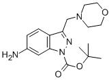 6-AMINO-3-MORPHOLIN-4-YLMETHYL-INDAZOLE-1-CARBOXYLIC ACID TERT-BUTYL ESTER Structural