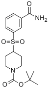 4-(3-CARBAMOYL-BENZENESULFONYL)-PIPERIDINE-1-CARBOXYLIC ACID TERT-BUTYL ESTER