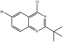 QUINAZOLINE, 6-BROMO-4-CHLORO-2-(1,1-DIMETHYLETHYL)- Structural