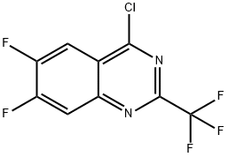 QUINAZOLINE, 4-CHLORO-6,7-DIFLUORO-2-(TRIFLUOROMETHYL)- Structural