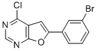 6-(3-BROMO-PHENYL)-4-CHLORO-FURO[2,3-D]PYRIMIDINE