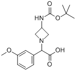 (3-TERT-BUTOXYCARBONYLAMINO-AZETIDIN-1-YL)-(3-METHOXY-PHENYL)-ACETIC ACID