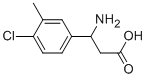 3-AMINO-3-(4-CHLORO-3-METHYL-PHENYL)-PROPIONIC ACID Structural