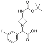 (3-TERT-BUTOXYCARBONYLAMINO-AZETIDIN-1-YL)-(3-FLUORO-PHENYL)-ACETIC ACID