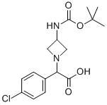 (3-TERT-BUTOXYCARBONYLAMINO-AZETIDIN-1-YL)-(4-CHLORO-PHENYL)-ACETIC ACID