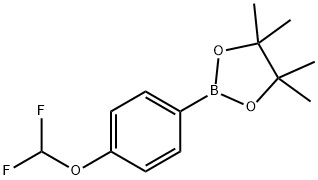 4-Difluoromethoxyphenylboronic acid pinacol ester Structural