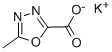 5-Methyl-1,3,4-oxadiazole-2-carboxylic acid potassium salt Structural