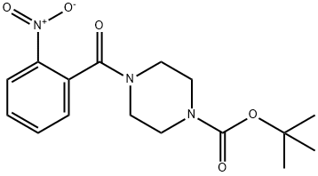 TERT-BUTYL 4-(2-NITROBENZOYL)TETRAHYDRO-1(2H)-PYRAZINECARBOXYLATE Structural