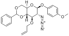 4-METHOXYPHENYL 3-O-ALLYL-2-AZIDO-4,6-O-BENZYLIDENE-2-DEOXY-BETA-D-GLUCOPYRANOSIDE Structural