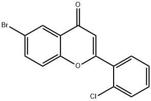 6-BROMO-2'-CHLOROFLAVONE Structural