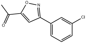 5-ACETYL-3(3-CHLOROPHENYL)-ISOXAZOLE Structural