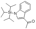 3-ACETYL-N-TRIISOPROPYLSILYL INDOLE Structural