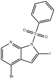 4-BROMO-2-IODO-1-(PHENYLSULFONYL)-1H-PYRROLO[2,3-B]PYRIDINE