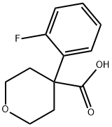 4-(2-FLUORO-PHENYL)-TETRAHYDRO-PYRAN-4-CARBOXYLIC ACID Structural