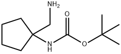 (1-AMINOMETHYL-CYCLOPENTYL)-CARBAMIC ACID TERT-BUTYL ESTER Structural