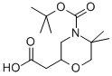 2-CARBOXYMETHYL-5,5-DIMETHYL-MORPHOLINE-4-CARBOXYLIC ACID TERT-BUTYL ESTER