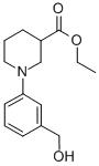 1-(3-HYDROXYMETHYL-PHENYL)-PIPERIDINE-3-CARBOXYLIC ACID ETHYL ESTER Structural