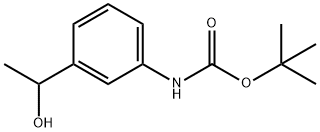 1-(3-BOC-AMINO-PHENYL)-ETHANOL Structural