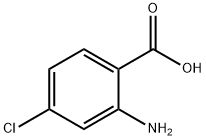 2-Amino-4-chlorobenzoic acid Structural