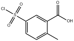 Benzoic acid, 5-(chlorosulfonyl)-2-methyl- (9CI) Structural