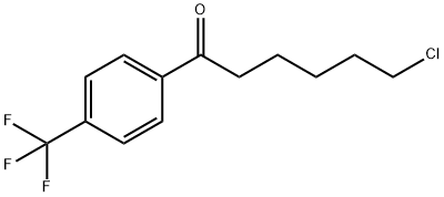 6-CHLORO-1-OXO-1-(4-TRIFLUOROMETHYLPHENYL)HEXANE Structural