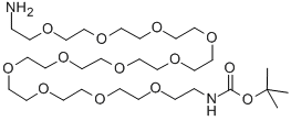 O-(2-AMINOETHYL)-O-(2-(BOC-AMINO)ETHYL)DECAETHYLENE GLYCOL Structural
