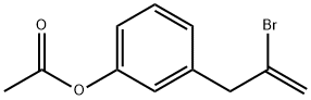 3-(3-ACETOXYPHENYL)-2-BROMO-1-PROPENE Structural