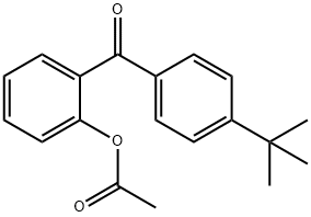 2-ACETOXY-4'-T-BUTYLBENZOPHENONE Structural