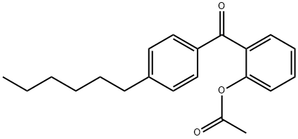 2-ACETOXY-4'-HEXYLBENZOPHENONE Structural