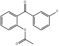 2-ACETOXY-3'-FLUOROBENZOPHENONE Structural