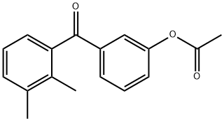 3-ACETOXY-2',3'-DIMETHYLBENZOPHENONE Structural