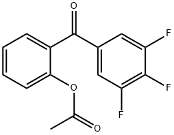 2-ACETOXY-3',4',5'-TRIFLUOROBENZOPHENONE Structural