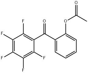 2-ACETOXY-2',3',4',5',6'-PENTAFLUOROBENZOPHENONE Structural