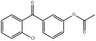 3-ACETOXY-2'-CHLOROBENZOPHENONE Structural