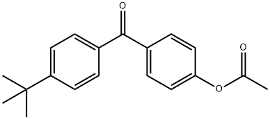 4-ACETOXY-4'-T-BUTYLBENZOPHENONE Structural