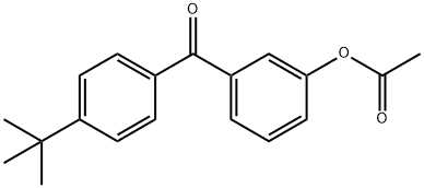 3-ACETOXY-4'-T-BUTYLBENZOPHENONE Structural