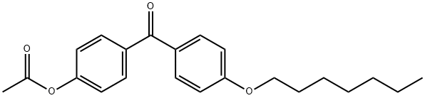 4-ACETOXY-4'-HEPTYLOXYBENZOPHENONE Structural